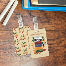 Wasbeer Met Bibliotheek Hall Pass Badge