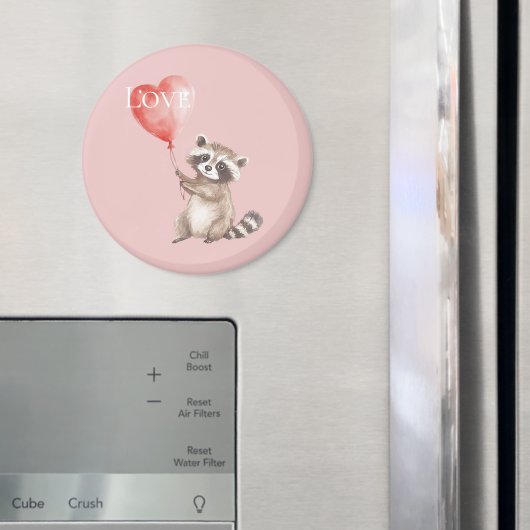 Wasbeer met een ballon liefde magneet (Insitu (Koelkast))