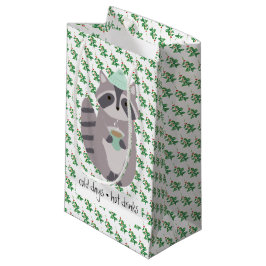 Wasbeer Met Een Heet Drankje Klein Cadeauzakje