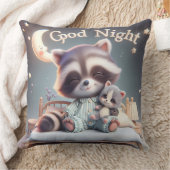 Wasbeer met een kitten, Collectie van Natasha Us Kussen (Deken)