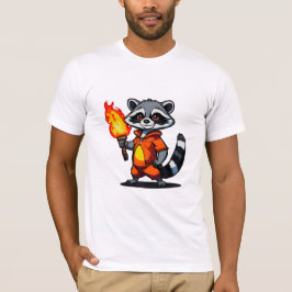 Wasbeer met fakkel t-shirt