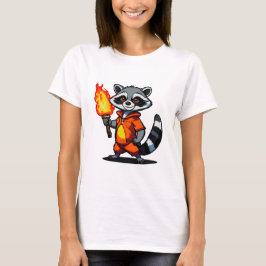 Wasbeer met fakkel t-shirt