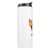 Wasbeer met fakkel thermosbeker (Gedraaid links)