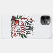 Wasbeer met kerstmuts en Kerstmis Case-Mate iPhone Case (Achterkant (horizontaal))