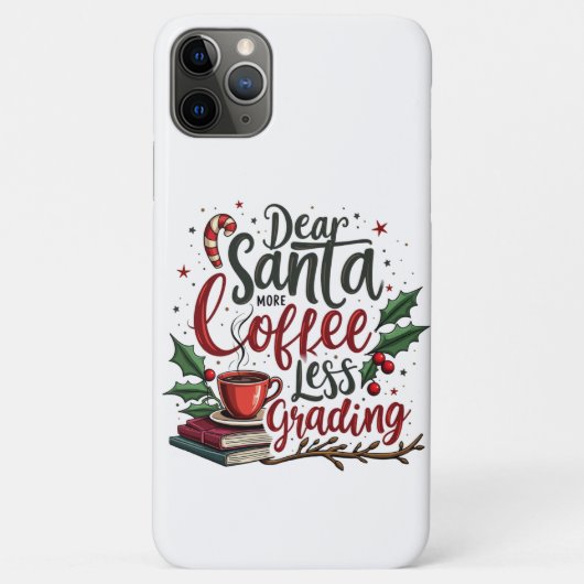 Wasbeer met kerstmuts en Kerstmis Case-Mate iPhone Case (Achterkant)
