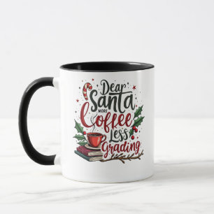 Wasbeer met kerstmuts en Kerstmis Mok