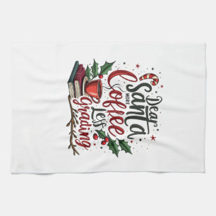 Wasbeer met kerstmuts en Kerstmis Theedoek