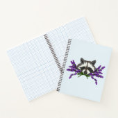 Wasbeer met lavendel. notitieboek (Binnen)