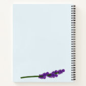 Wasbeer met lavendel. notitieboek (Achterkant)