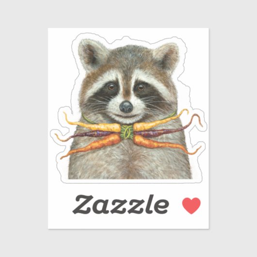 wasbeer met stropdas van de regenboogwortel sticker (Vel)