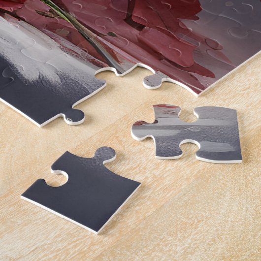 Wasbeer met Valentijnsdag afval Legpuzzel (Zijkant)