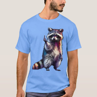 Wasbeer middelvingeruitslag Panda Wasbeer Sarcasti T-shirt