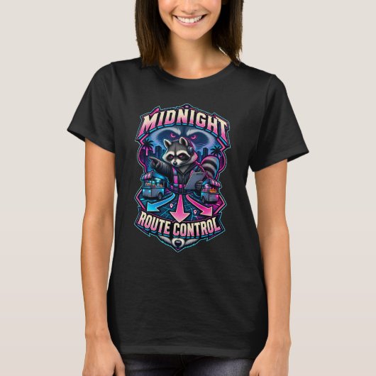 Wasbeer Middenroute Controle T-shirt (Voorkant)