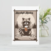 wasbeer Moonlight Mischief Outdoor Vibes Kaart (Staand voorkant)