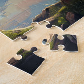 Wasbeer op een stam Bosmeer Legpuzzel (Zijkant)