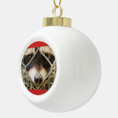 wasbeer op keramische balornament bal ornament (Rechts)