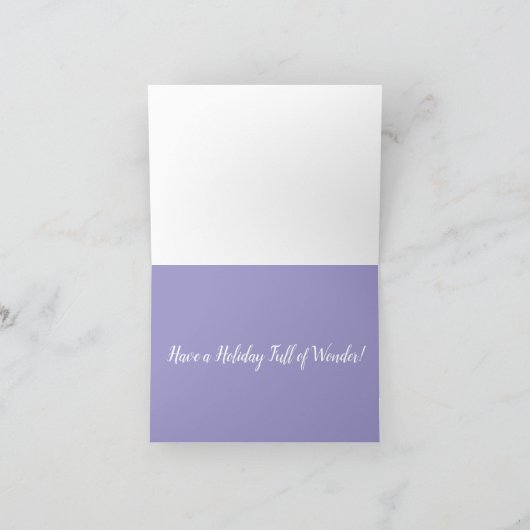 Wasbeer op kerstavond, Santa Reindeer Feestdagen Kaart (Binnen)