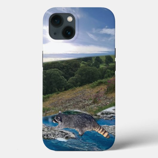 Wasbeer Overstekende Case-Mate iPhone Hoesje (Achterkant)