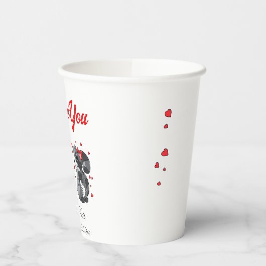 wasbeer papieren bekers (Links)