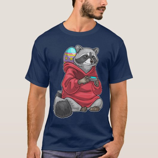 Wasbeer Pasen Gamer T-shirt (Voorkant)