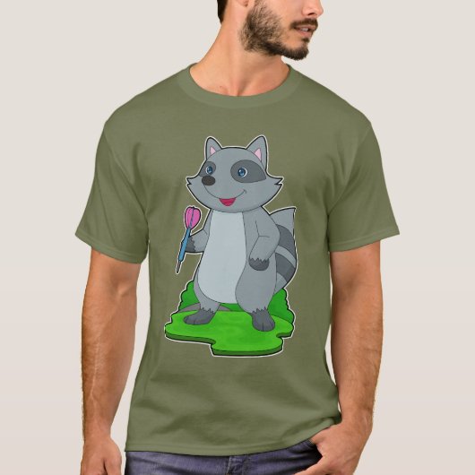 Wasbeer Pijltjes Dart T-shirt (Voorkant)