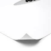 Wasbeer Pizza Poster – Grappige Cartoon Pizza Kuns (Hoek)