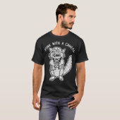 Wasbeer Punk Met Een Camera T-shirt (Voorkant volledig)