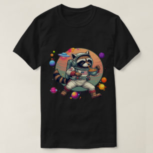 Wasbeer Ramen Ruimteavonturen UFO's Kosmische Keuk T-shirt