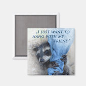 Wasbeer - Relaxen Magneet (Voorkant / Achterkant)