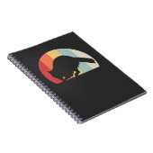 Wasbeer Retro Vintage Notitieboek (Rechterzijde)