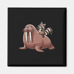 Wasbeer Ridder Walrus Kostuum Zee Dierenliefhebber Magneet
