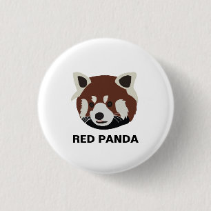 wasbeer rode panda wasbeer ronde button 3,2 cm