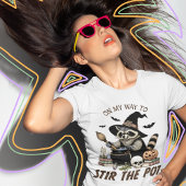 Wasbeer roer de pot wild Halloween Tri-Blend Shirt