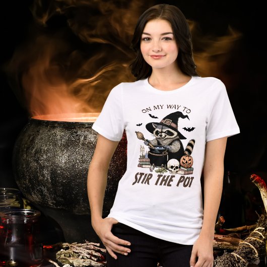 Wasbeer roer de pot wild Halloween Tri-Blend Shirt