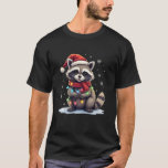 Wasbeer Santa Christmas Light Grappig Kerstwasbeer T-shirt<br><div class="desc">Wasbeer Santa Christmas Light Grappige Xmas Wasbeer Pyjama's</div>