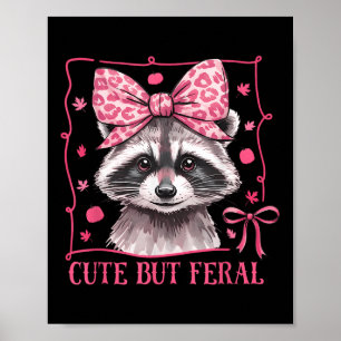 Wasbeer Schattig Maar Verwilderd Peuter Grappige D Poster