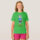 Wasbeer Secretarie Notitie T-shirt (Voorkant volledig)