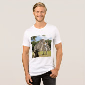 Wasbeer Selfie 3 Tri-Blend Shirt (Voorkant volledig)