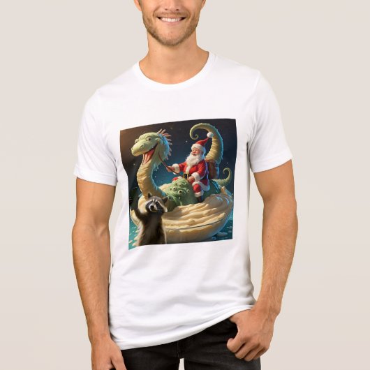 Wasbeer Selfie 6 Tri-Blend Shirt (Voorkant)