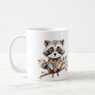 Wasbeer speels Schattig leuk dier kleurrijk blij Koffiemok