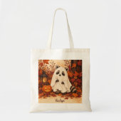 Wasbeer spookkostuum Halloween gepersonaliseerd Tote Bag (Voorkant)