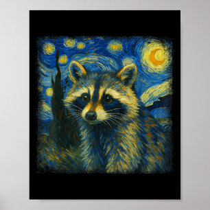 Wasbeer Sterrennacht Van Gogh Post-impressionist N Poster