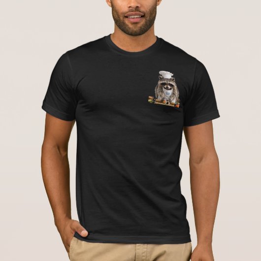 Wasbeer sushi chef t-shirt (Voorkant)