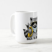 Wasbeer terug naar school Grappige geschenken voor Koffiemok (Voorkant links)