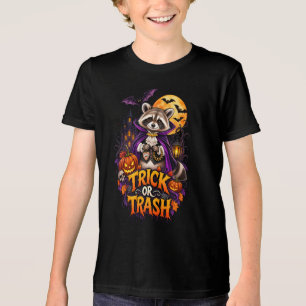 Wasbeer Trick or Trash Vampier Halloween Tri-Blend Shirt