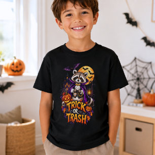 Wasbeer Trick or Trash Vampier Halloween Tri-Blend Shirt