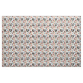 Wasbeer tussen de bloemen stof (Yard (91,4 cm))