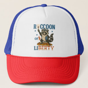 Wasbeer van de vrijheid   Grappig patriottisch die Trucker Pet