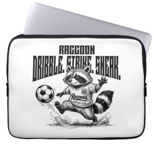 "Wasbeer Voetbal Ster - Dribbel Strike Sluip " Laptop Sleeve