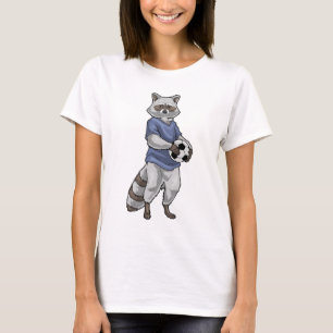 Wasbeer Voetballer Voetbal Sport T-shirt